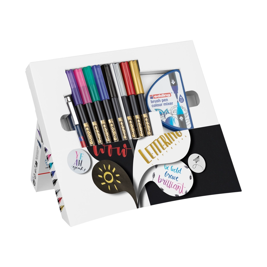 Edding Happy Lettering Set felt pen