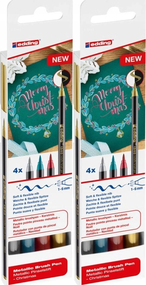 Edding Metallic marker with brush tip