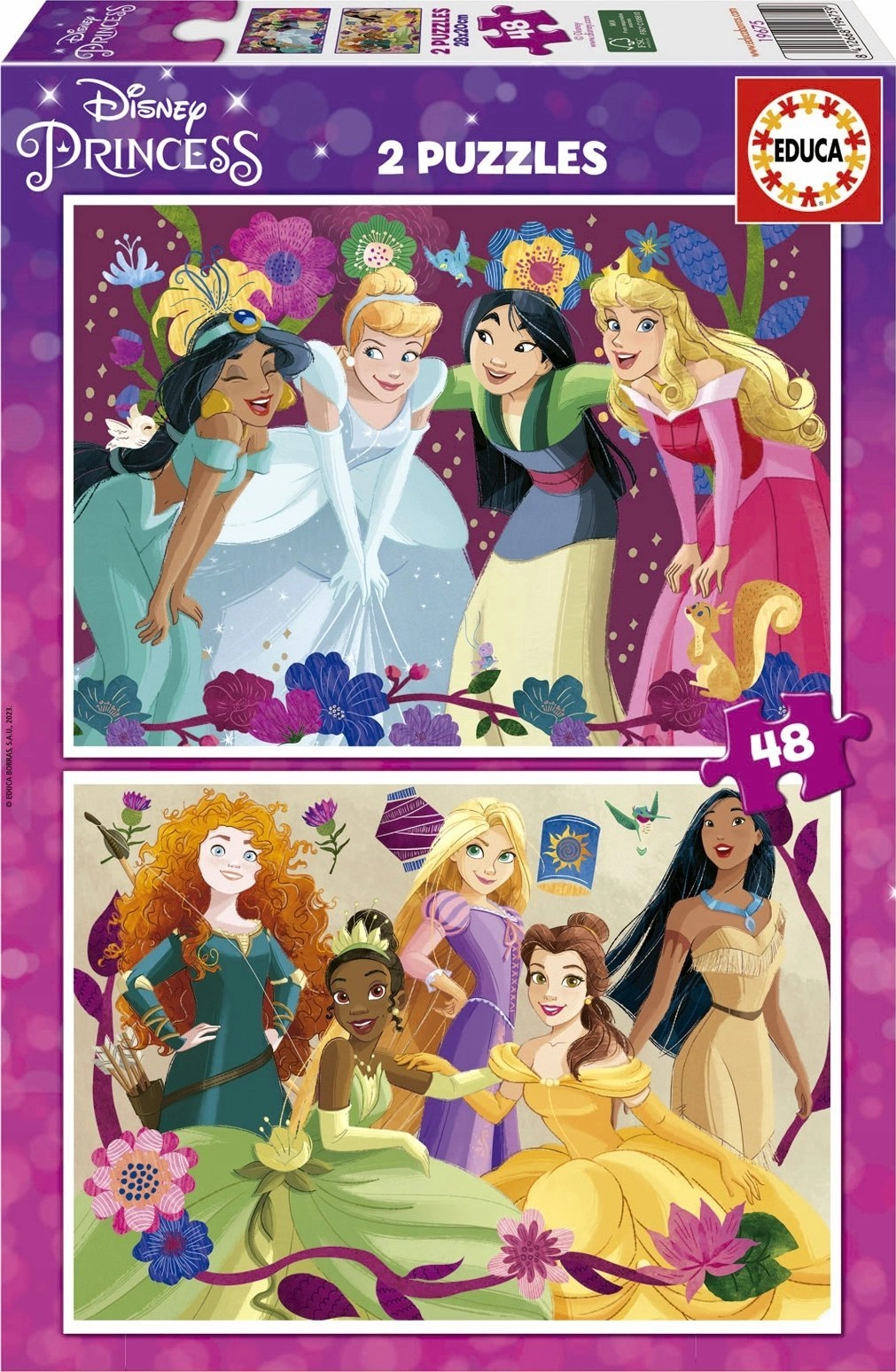 Puzzle 2x48 Disney princesses 1232494 639648