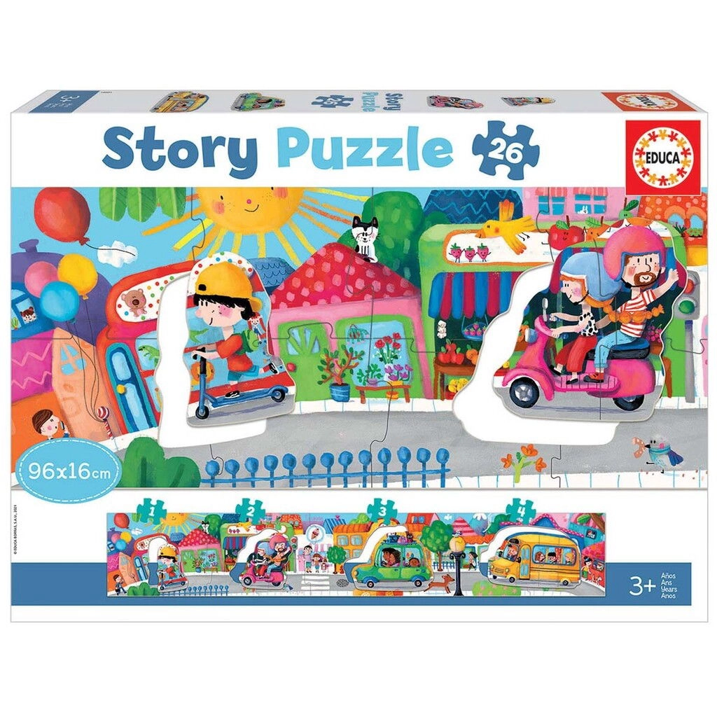 Educa - Story Puzzle  Vehicles in