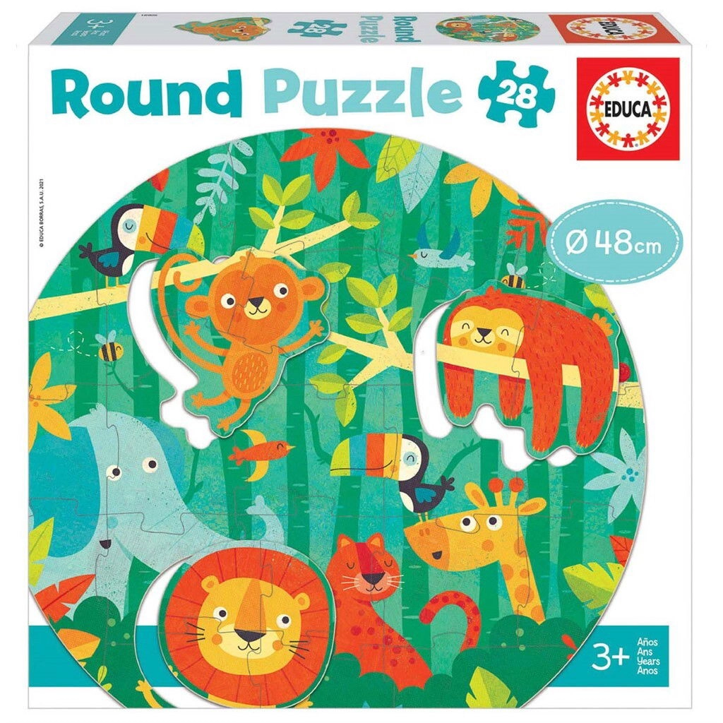 Educa - Round Puzzle  The Jungle