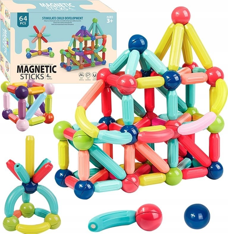 Egaleco L73G4 MAGNETIC BLOCKS LARGE 64PCS