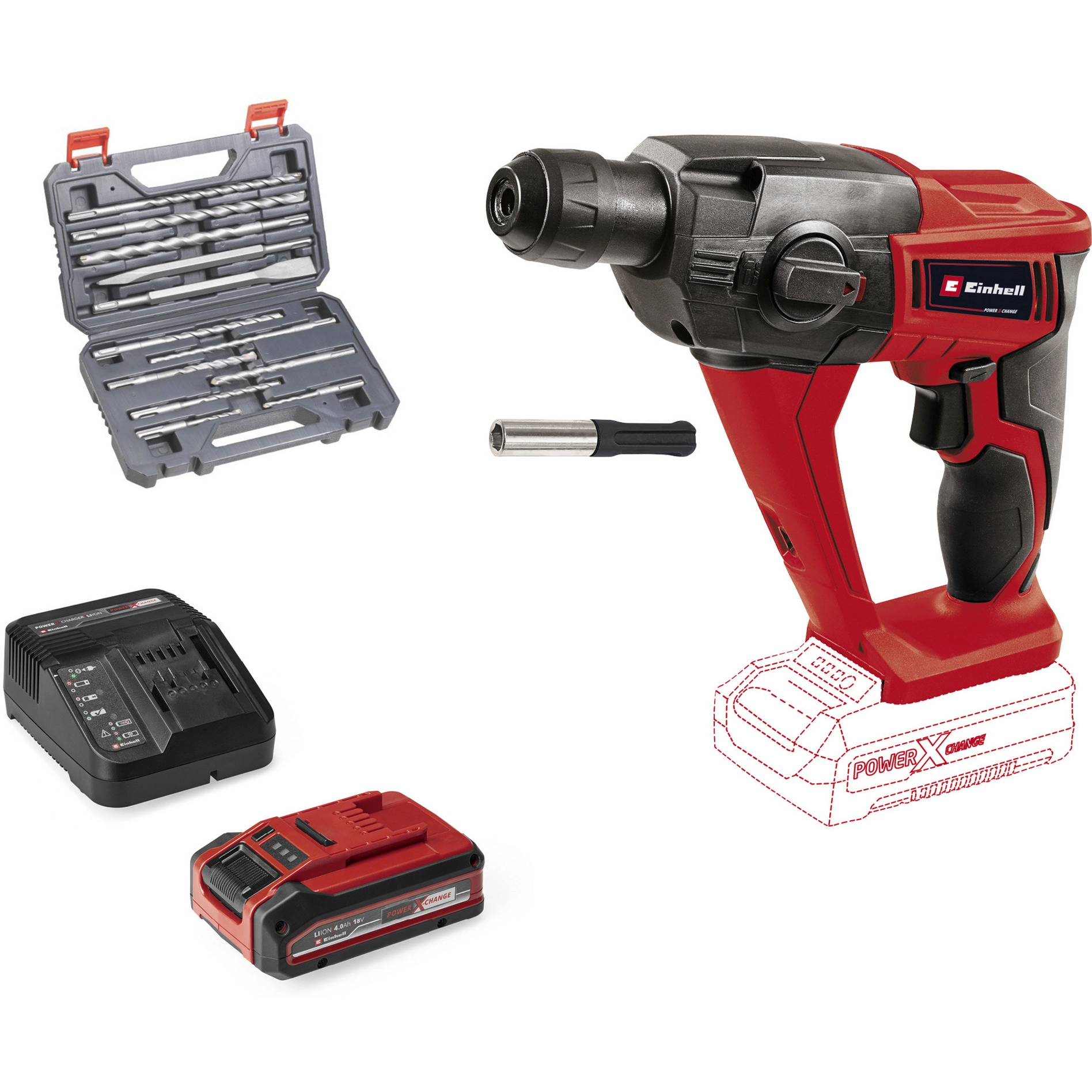 Power X-Change Akku-Bohrhammer TE-HD 18 Li