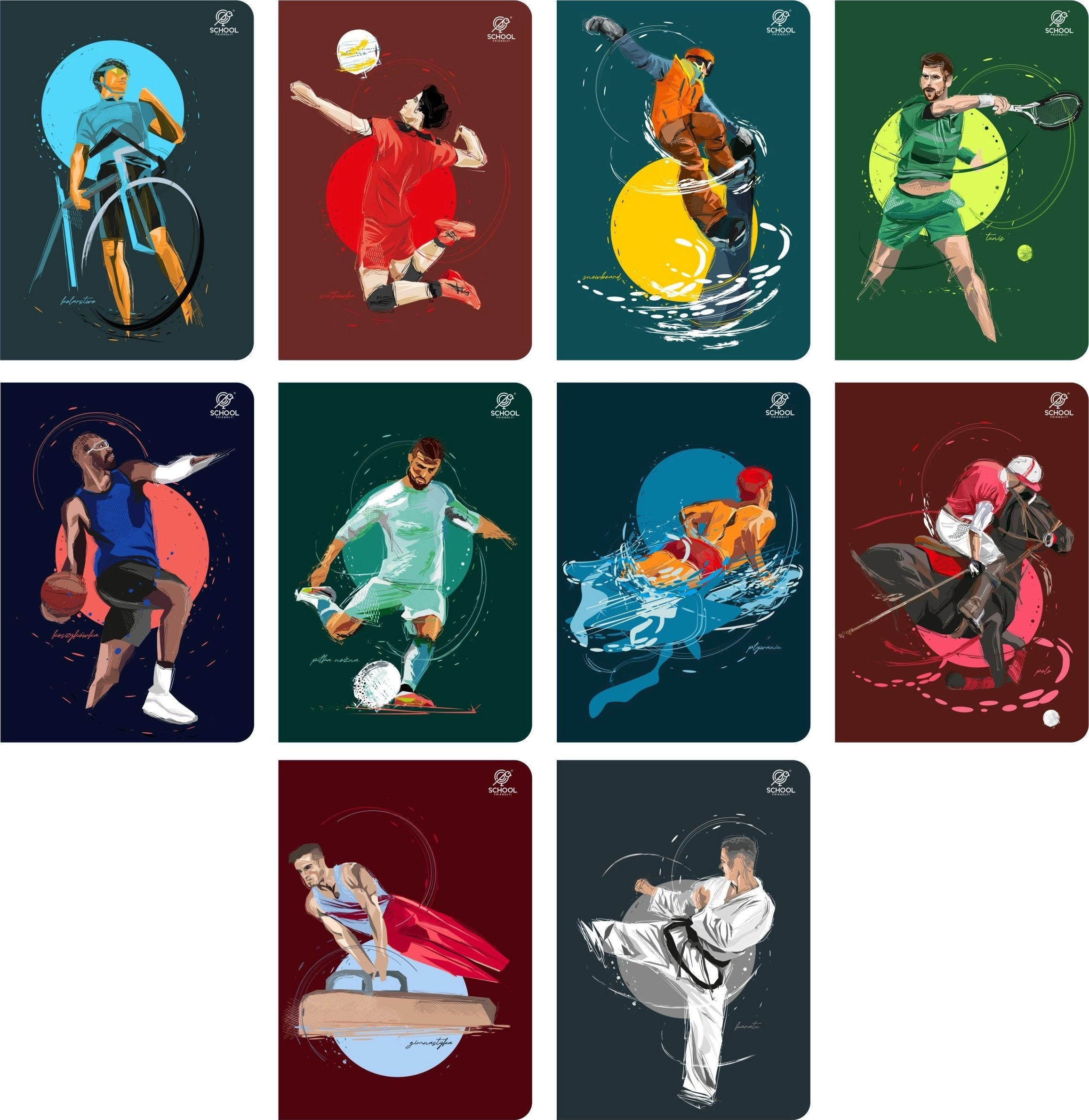 Elanders NOTEBOOK A5/64 = SPORTS 10PCS