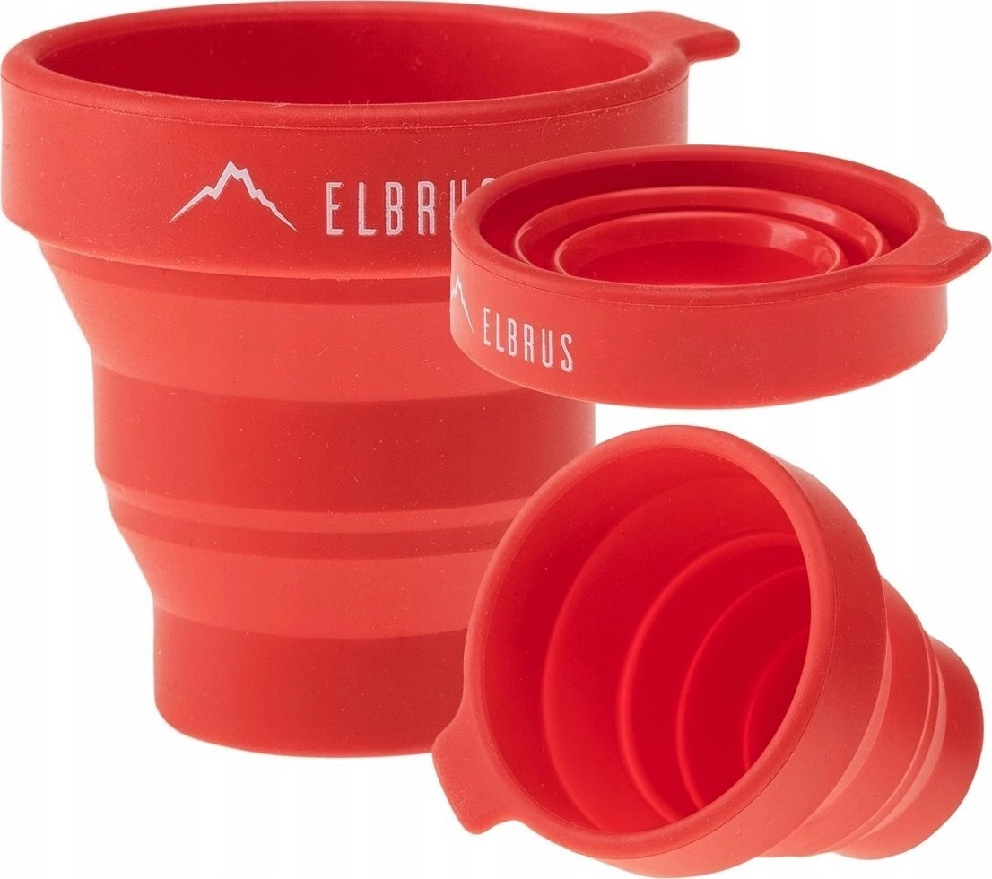 Elbrus POJEMNIK FOLDCUP 130ML RED ONE