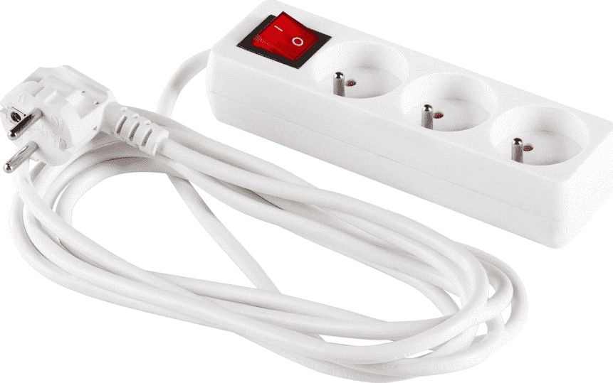 Elcan power strip 3 sockets 3