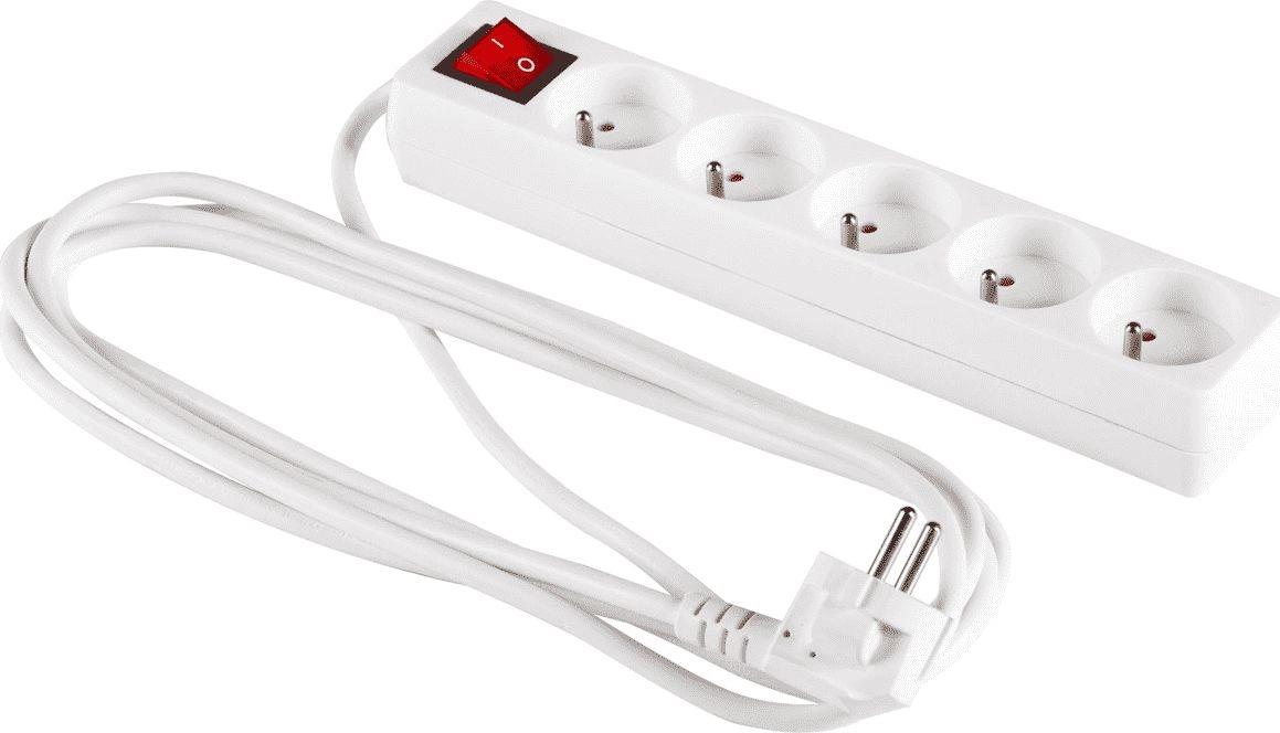 Elcan power strip 5 sockets 3