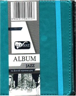Jazz turquoise ELEFANT registration card album