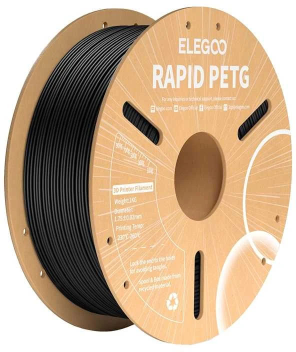 ELEGOO Rapid PETG Filament (Black) 6976021769759