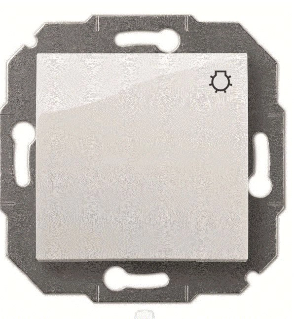 Elektro-Plast Contact button Carla light white