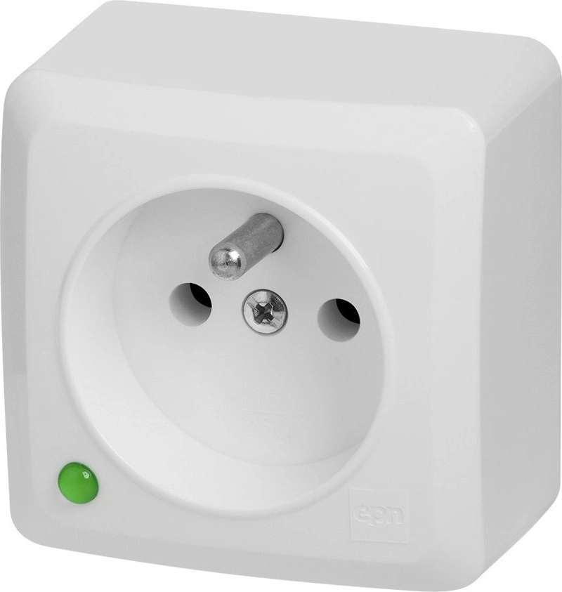 Elektro-Plast BERG Gniazdo pojedyncze n/t 2P+Z