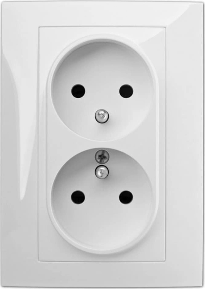 Elektro-Plast Vestra Double socket 2x2P+Z monolith