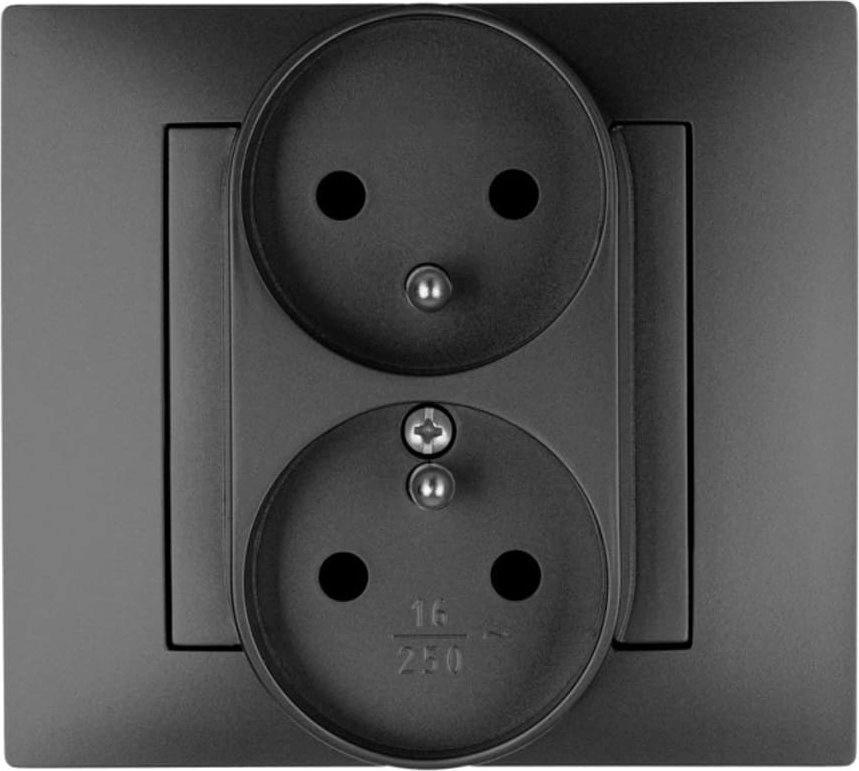 Elektro-Plast Vestra Double socket 2x2P+Z modular