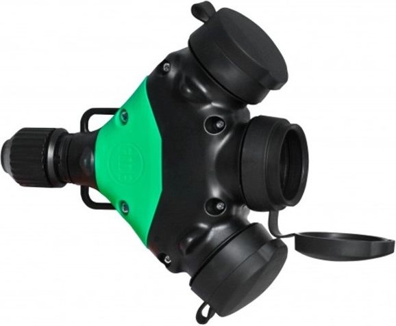 Elektro-Plast Rubber splitter 3 sockets with/out