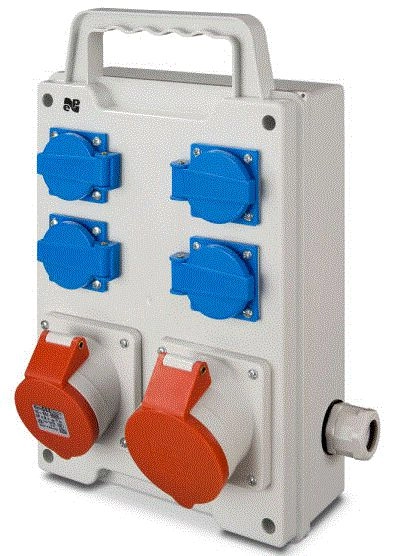 Elektro-Plast Portable construction switchgear 5P/32A 5P/16A
