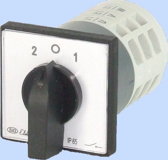 Elektromet Cam switch 2-0-1 3P 12A
