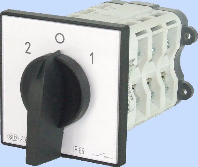 Elektromet Cam switch 2-0-1 3P 80A