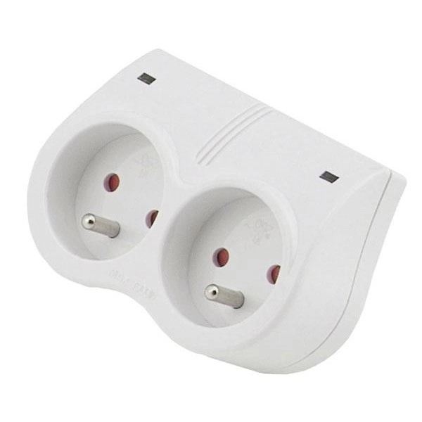 Elgotech Surge protection splitter 2-sockets w/u