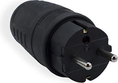 Elgotech Rubber plug with grounding 16A