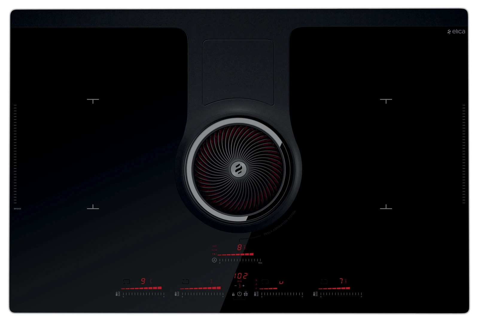 Elica NIKOLATESLA BL/F/83 Black Built-in 83