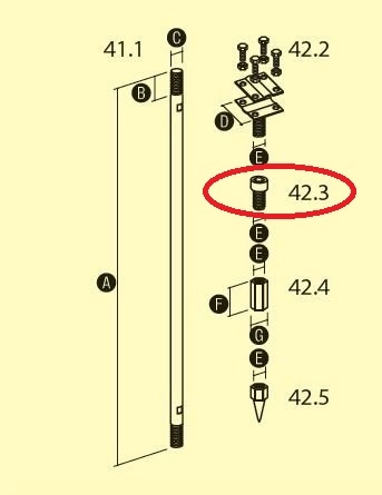 Elko-Bis Earthing rod head 16mm  galvanized