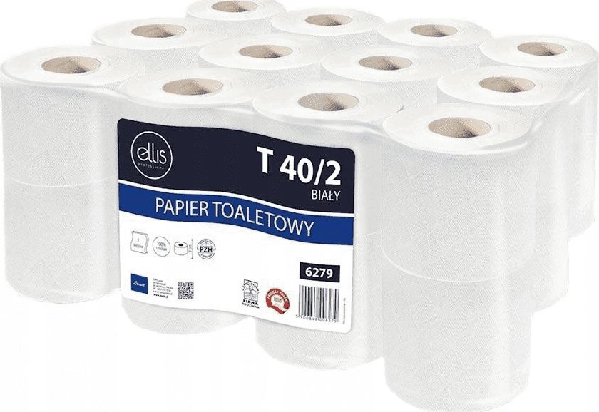Ellis Papier toaletowy T40/2 biały 24szt