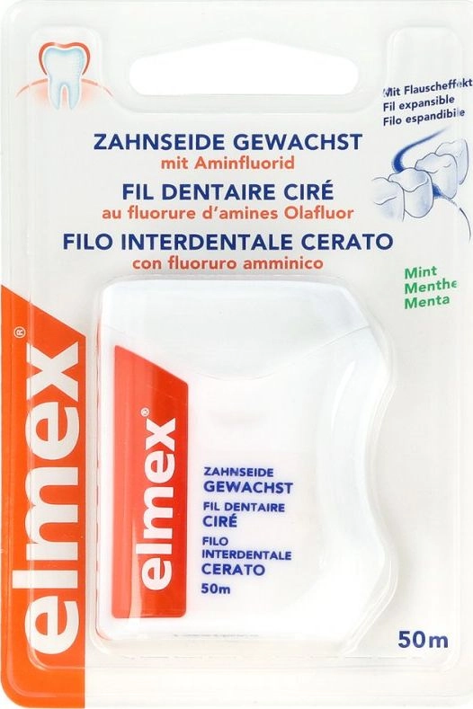Elmex Waxed mint dental floss 1