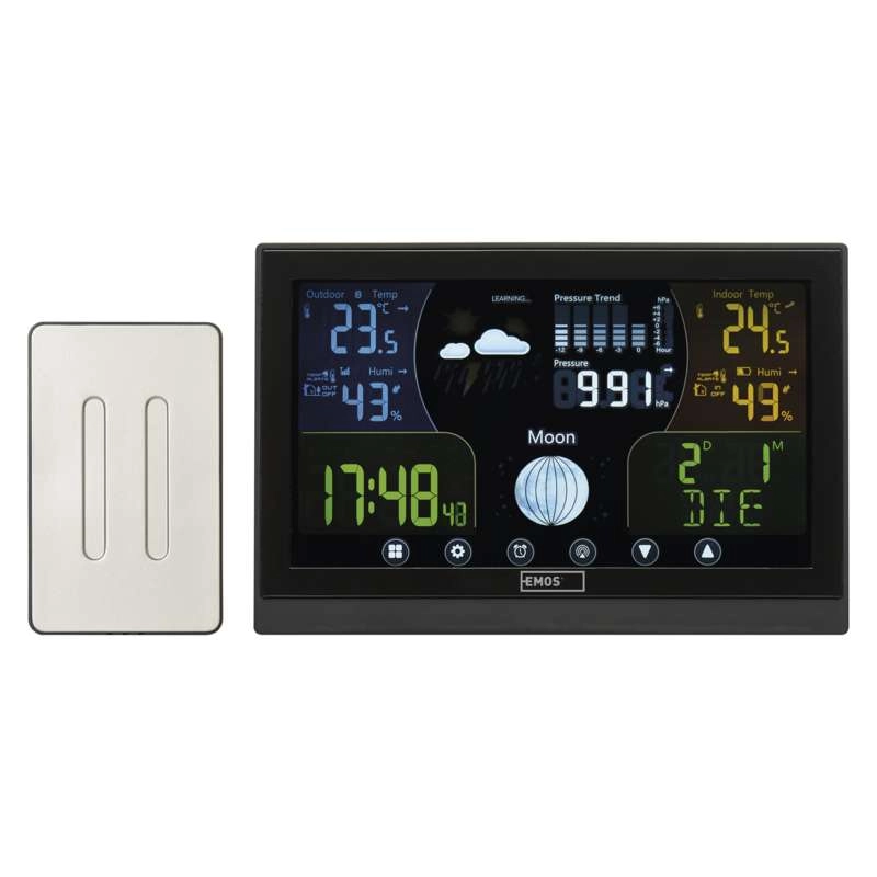 Emos E6018 digital weather station Black