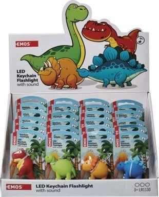 Breloczek Emos Brelok LED dinozaury 3×