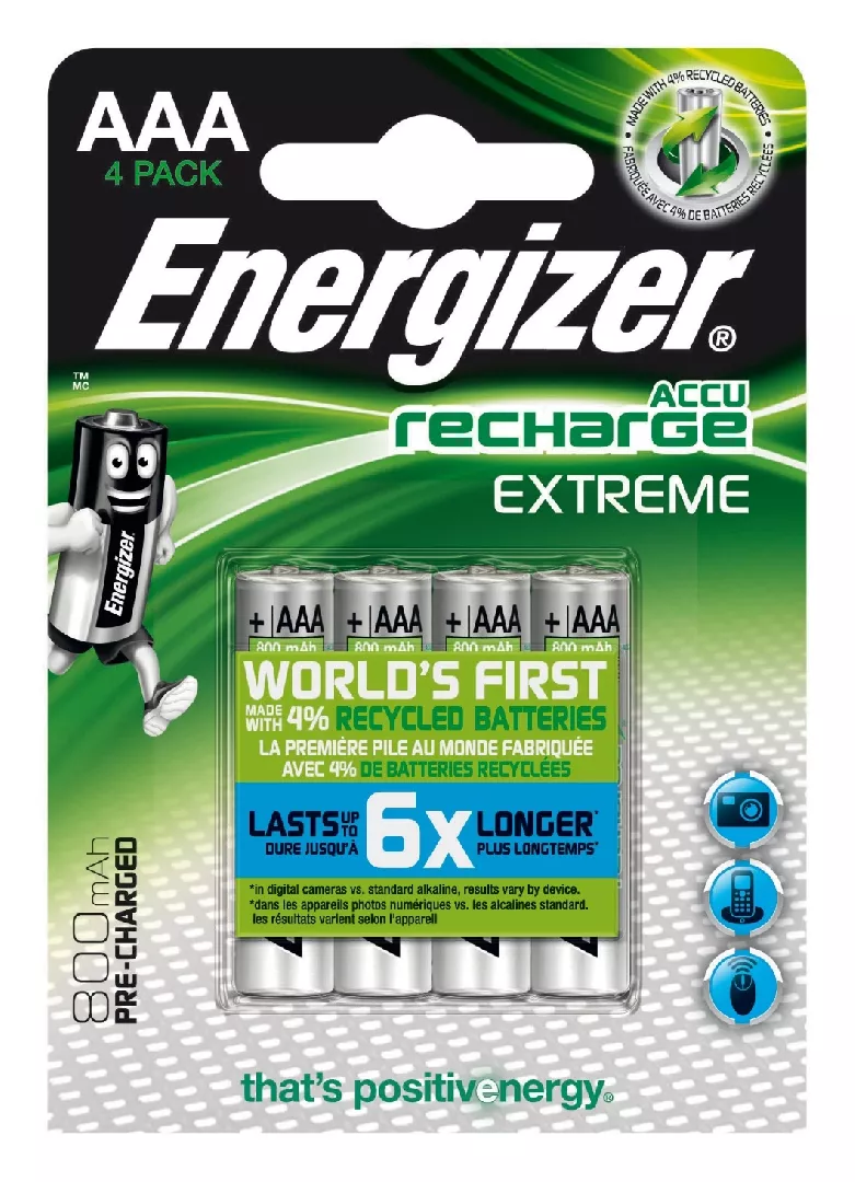 Energizer Accu Recharge Extreme 800 AAA