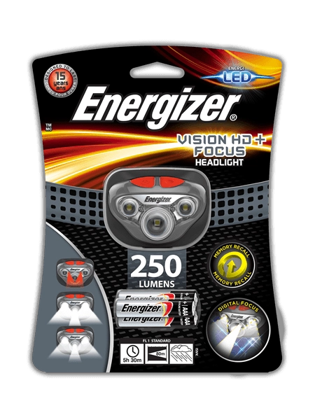 Energizer Vision HD+Focus Black  Grey  Transparent