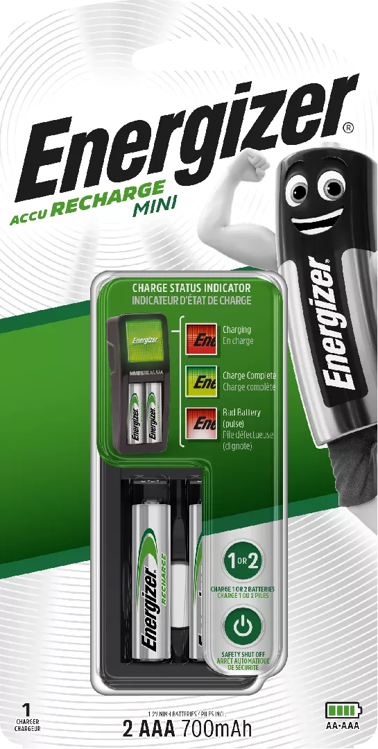 Energizer Mini Charger battery charger AC