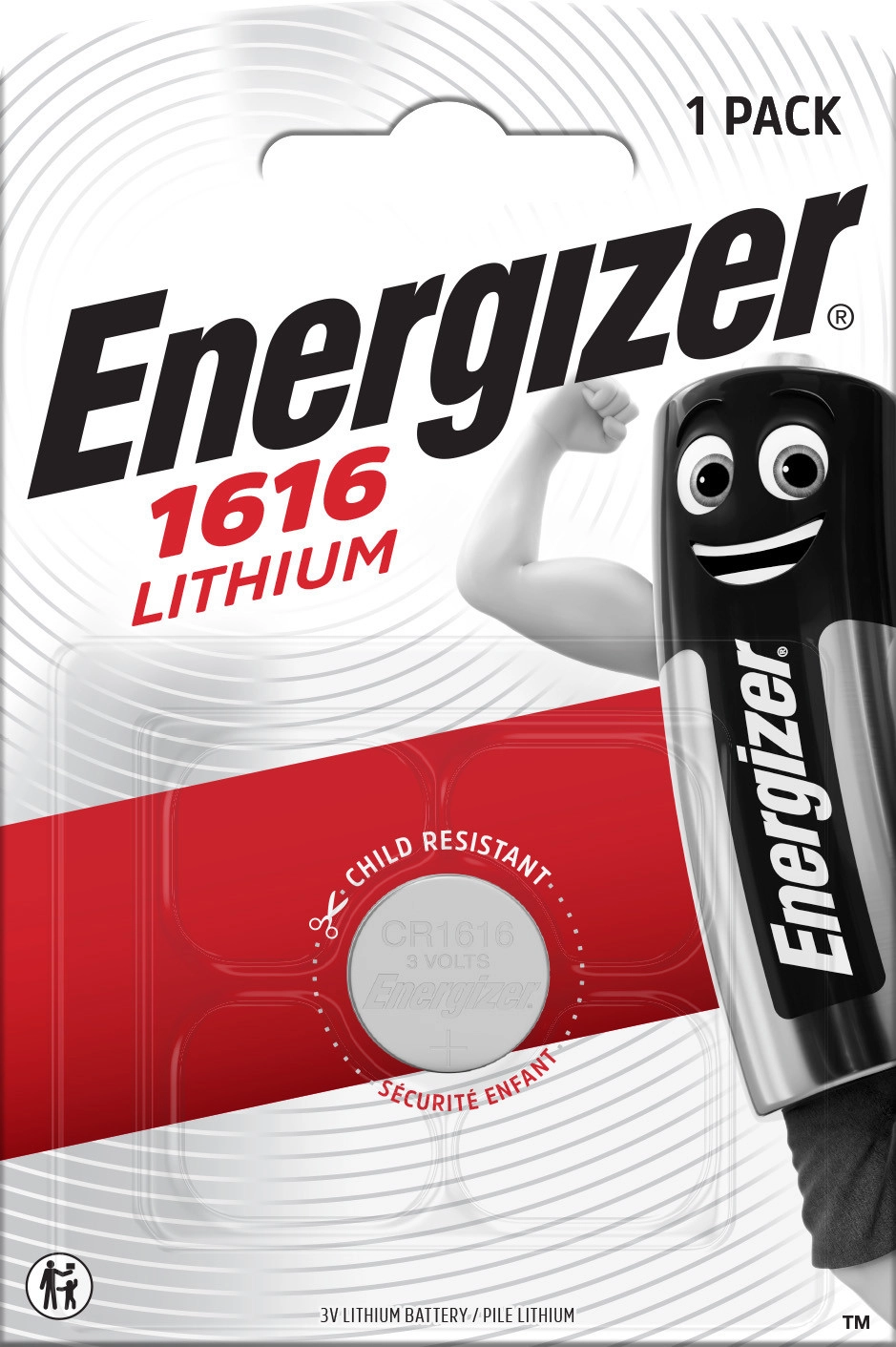 Energizer Battery CR1616 1 pc. 1243986