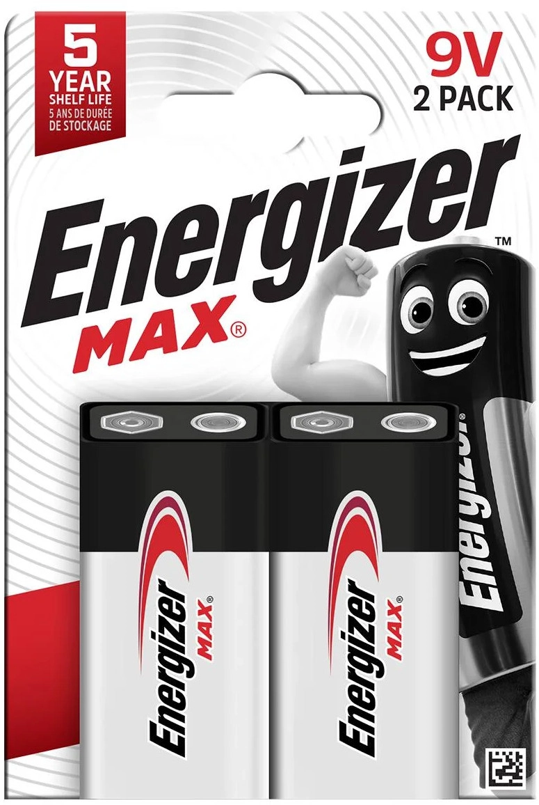 Energizer - MAX 9V/6LR61 (2-pack) 1270628