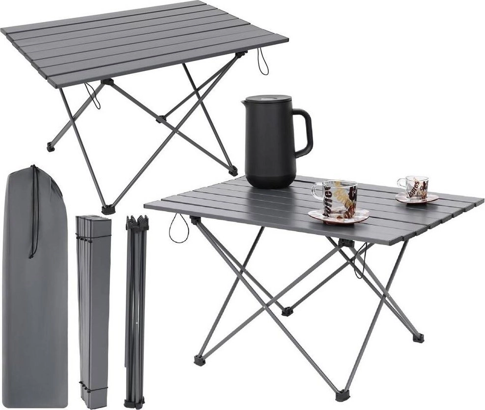 Enero FOLDABLE TOURIST TABLE 68x46x40CM GRAY