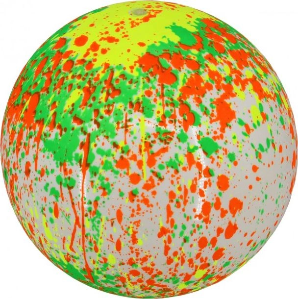 Rubber ball 20cm Enero green-orange 9246B
