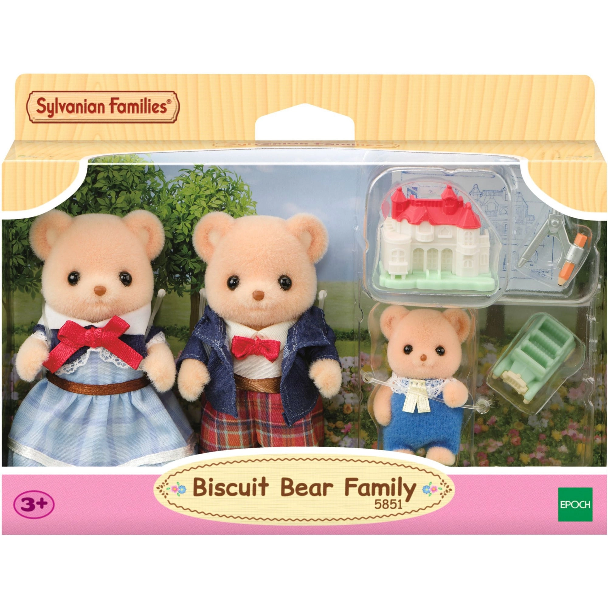 Epoch SYLVANIAN figurine teddy bear family
