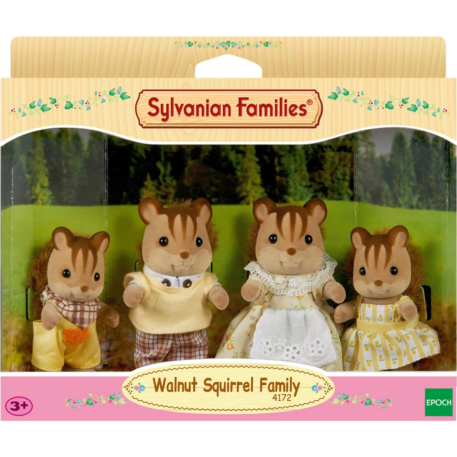 Sylvanian Families Walnut Squirrel Family 04172