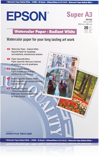 Epson WaterColor Paper - Radiant White