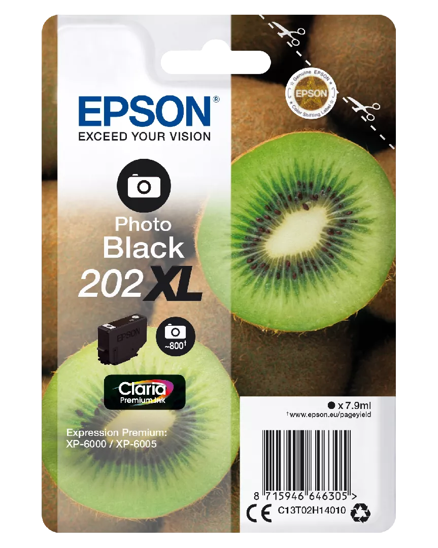 Epson Kiwi Singlepack Photo Black 202XL