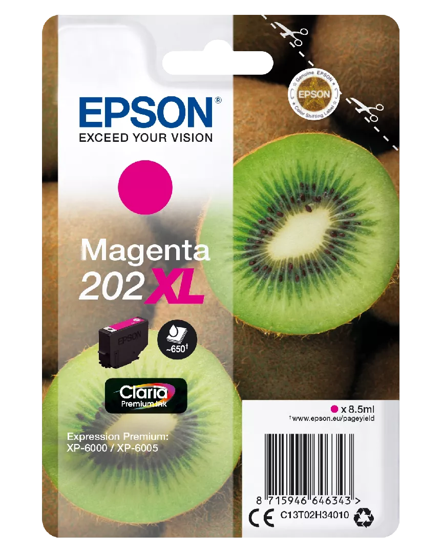 Epson Kiwi Singlepack Magenta 202XL Claria