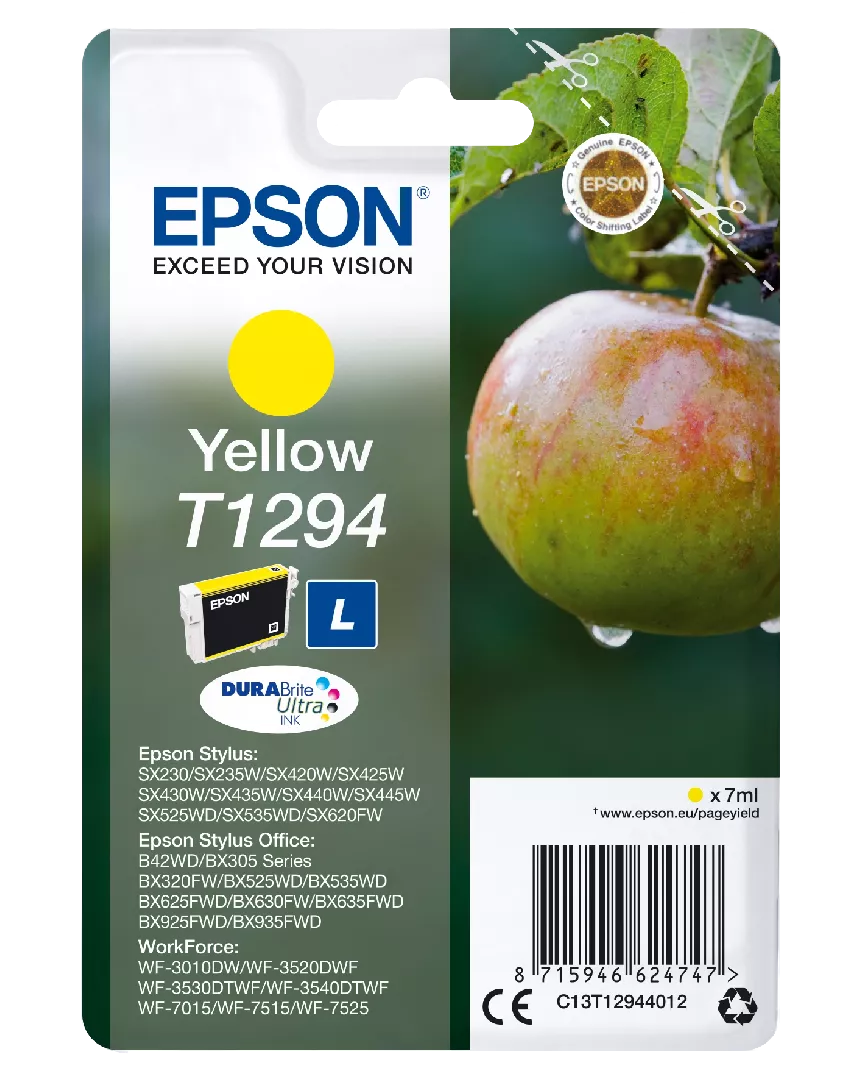 Epson Apple Singlepack Yellow T1294 DURABrite