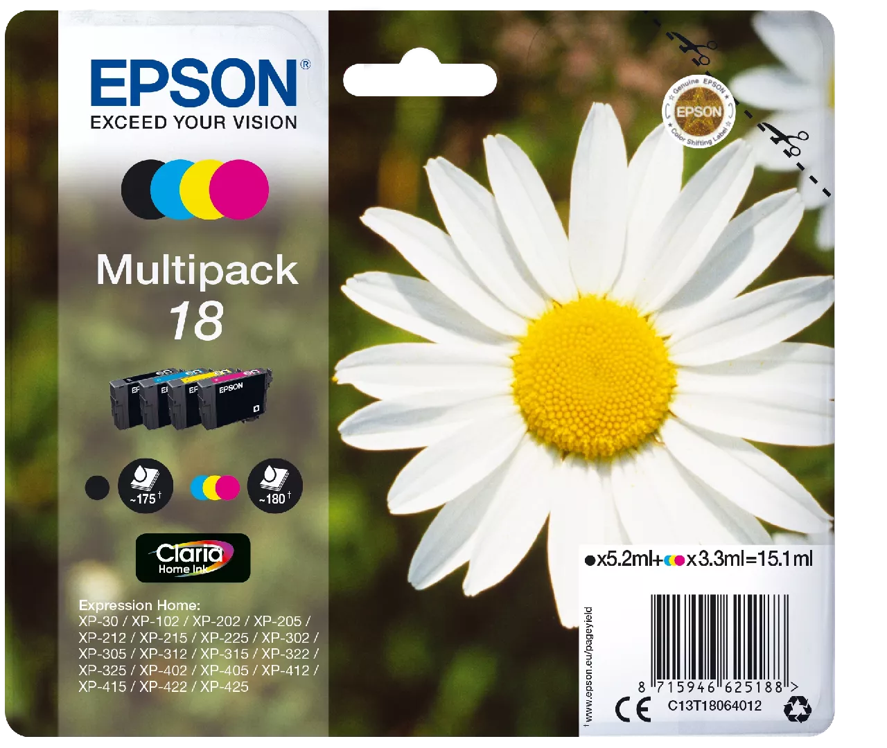 Epson Daisy Multipack 4-colours 18 Claria