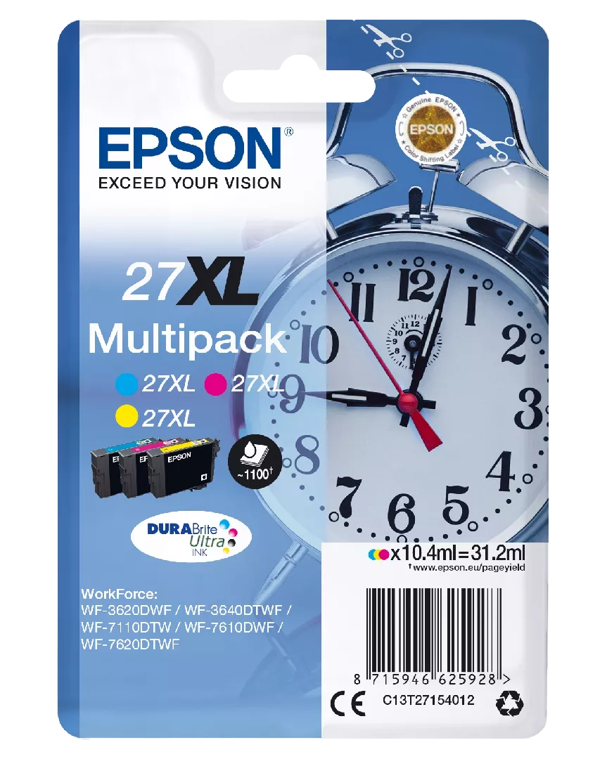 Epson Alarm clock Multipack 3-colour 27XL