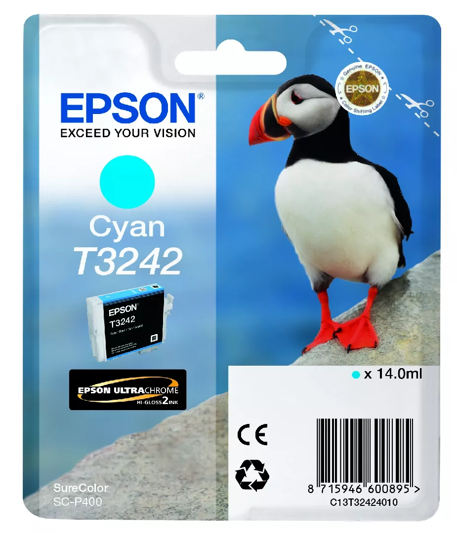 Epson SureColor T3242 Cyan C13T32424010 8715946600895