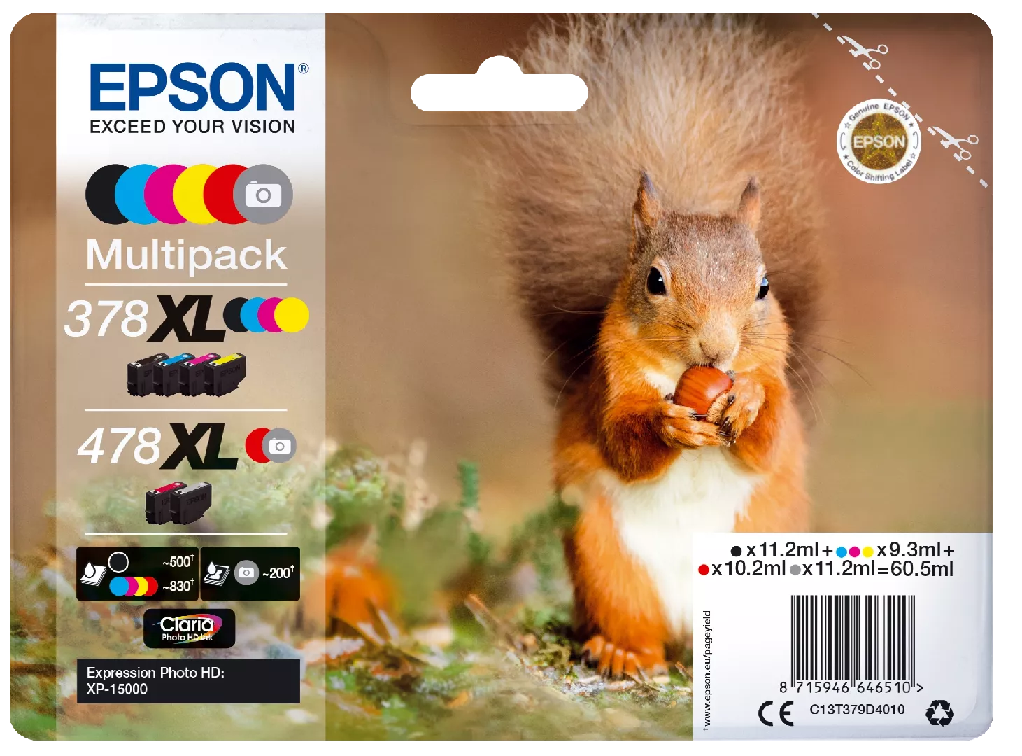 Epson Squirrel Multipack 6-colours 378XL /