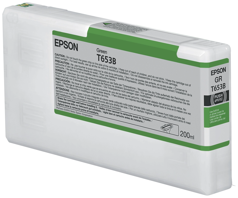Epson T653B Green Ink Cartridge (200ml)