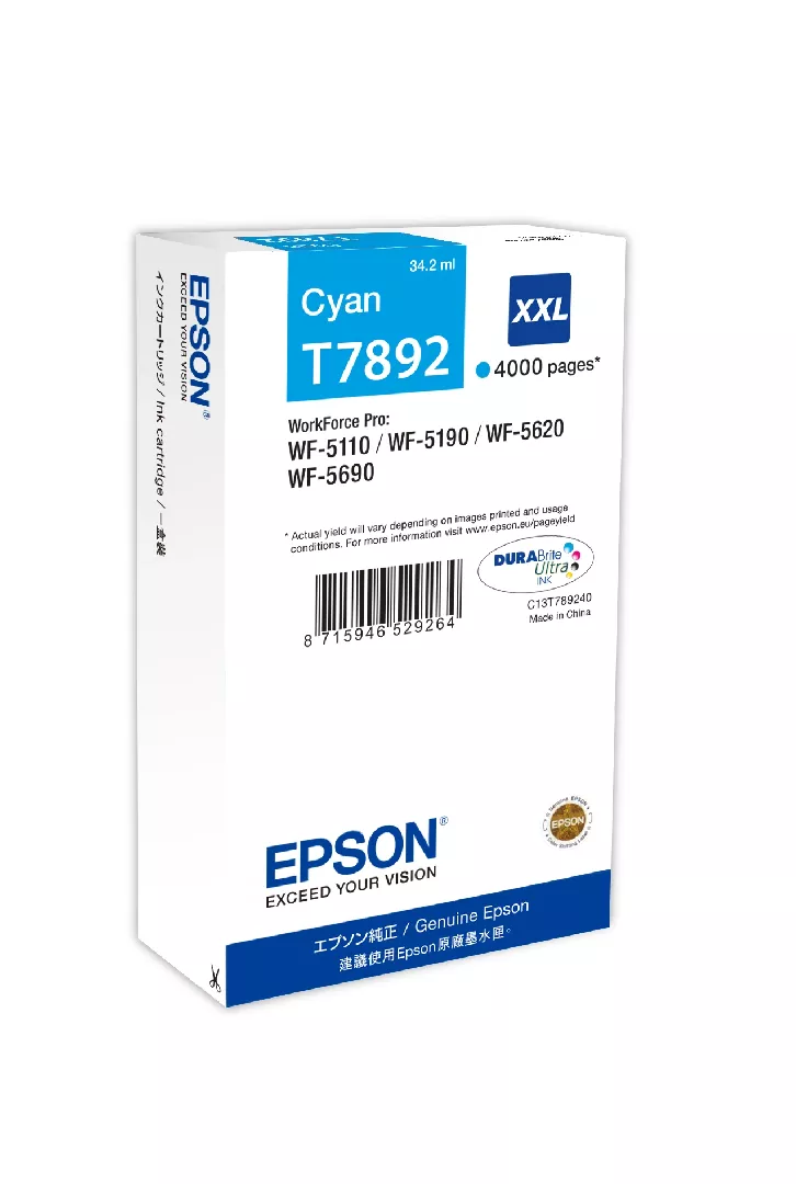 Epson Ink Cartridge XXL Cyan C13T789240