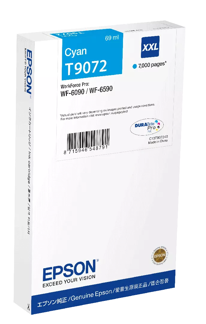 Epson WF-6xxx Ink Cartridge Cyan XXL