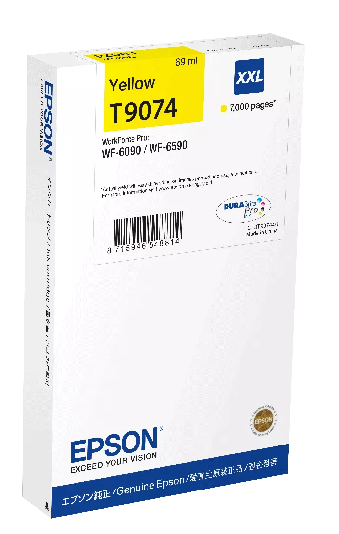Epson WF-6xxx Ink Cartridge Yellow XXL